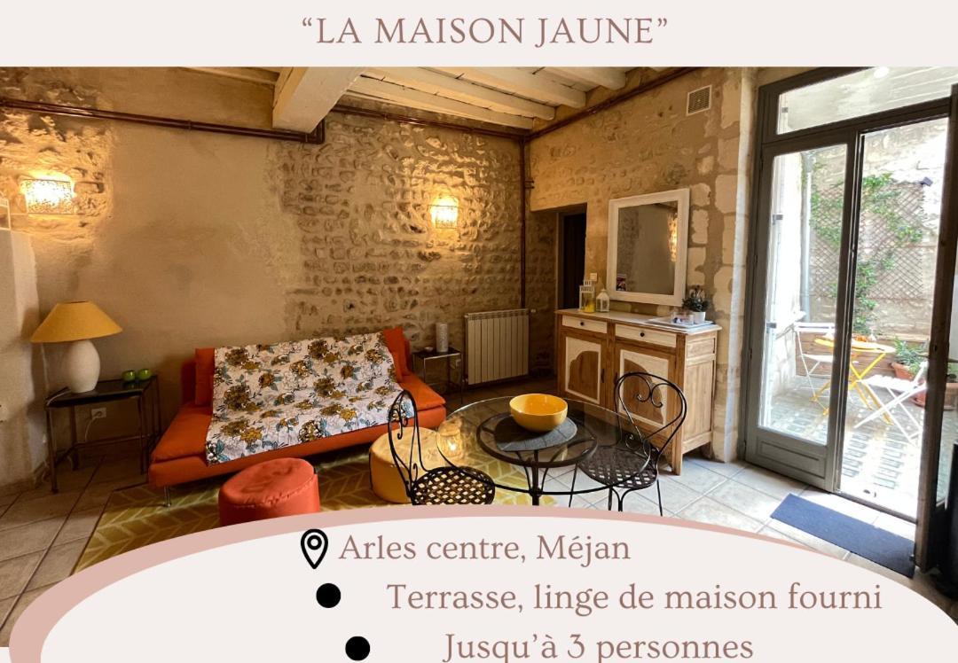 "La Maison Jaune" Arles Centre Terrasse Bagian luar foto